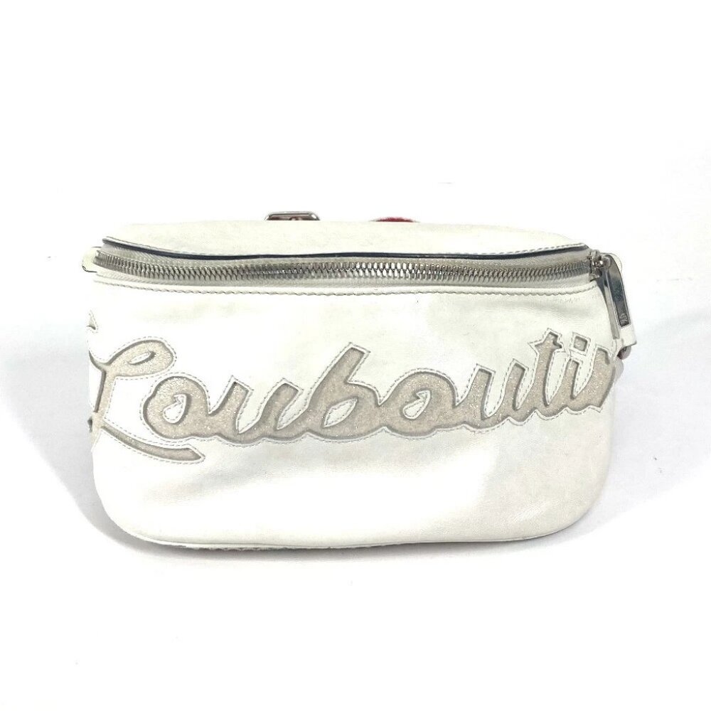 Christian Louboutin Mary Jane logo Mesh Bag Belt Bag Cross Shoulder Bag body bag - Picture 1 of 14